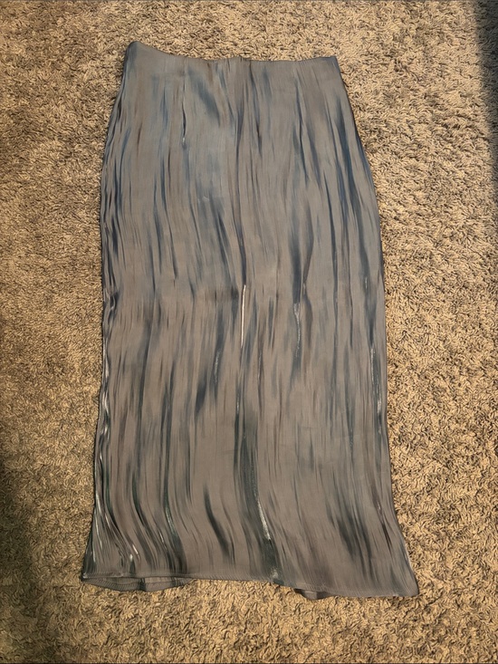 Urban Outfitters Dresses & Skirts - Urban Outfitters Slate Blue Shimmer Pleated Maxi Skirt